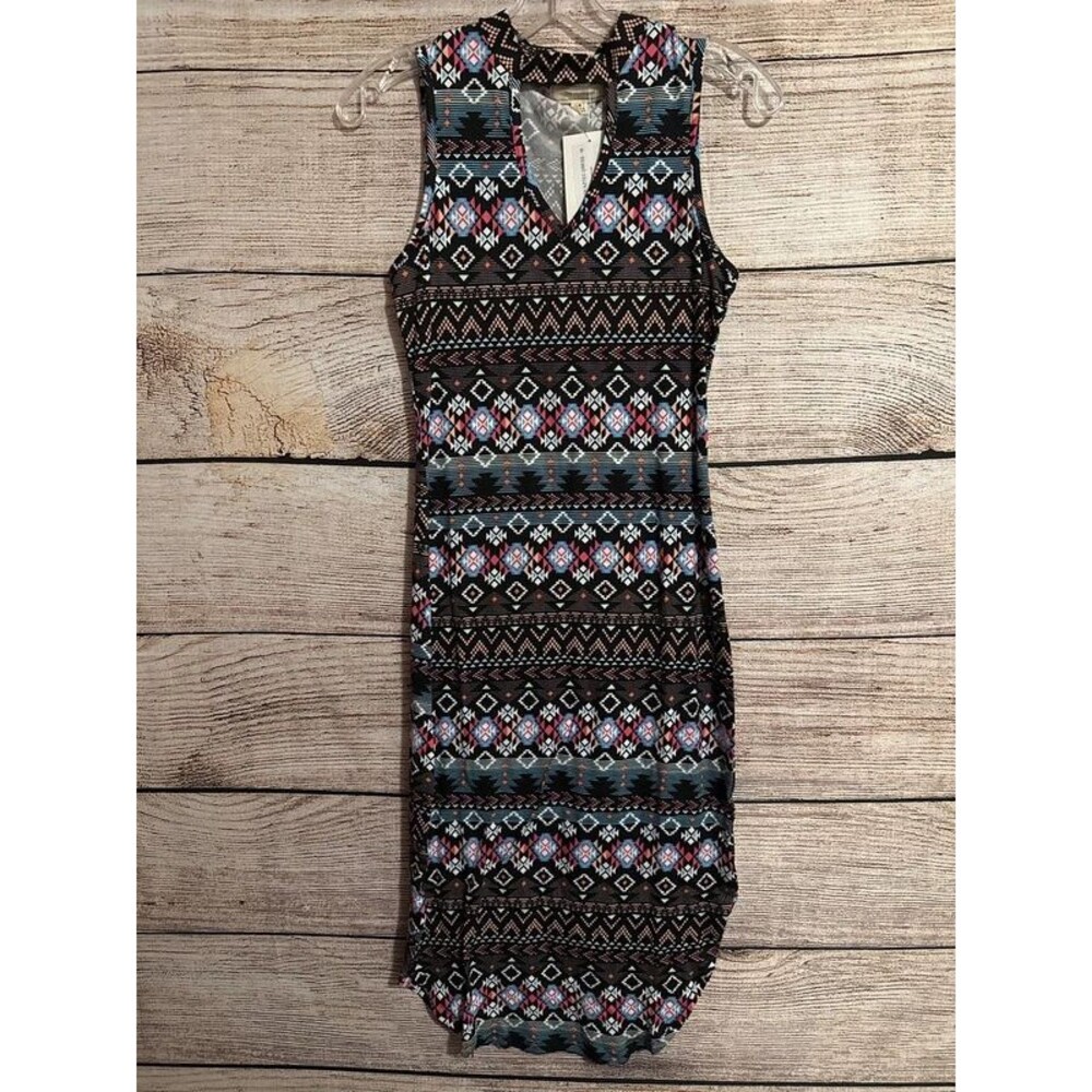 Juniors | NWT | Black Aztec Dress | Medium